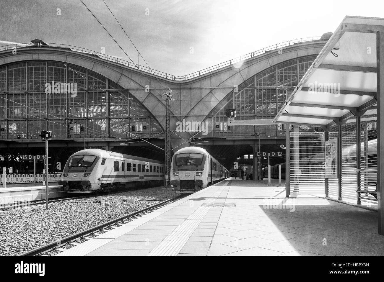 Leipzig Central Station Stock Photo