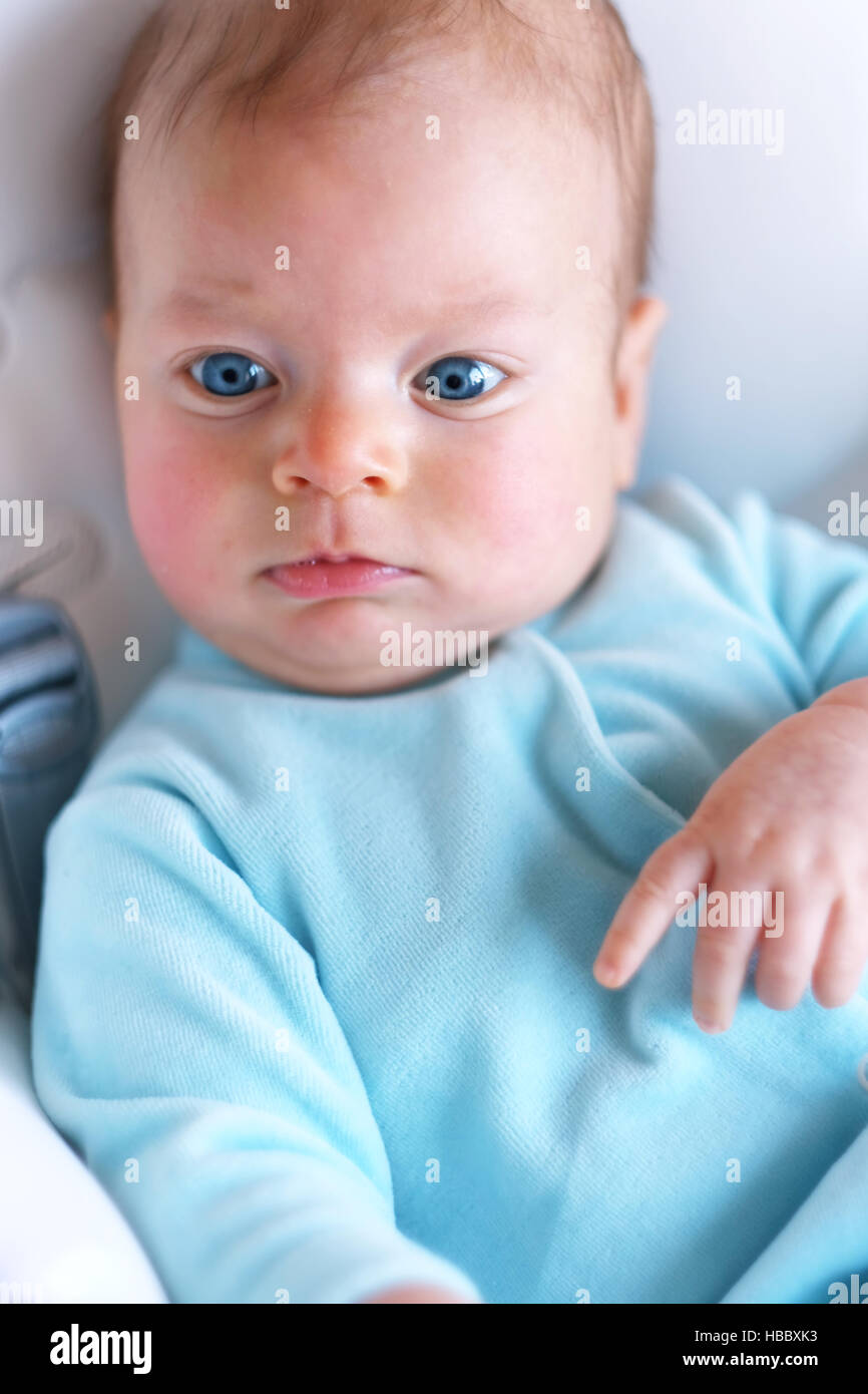 Three months old baby stock photo alamy