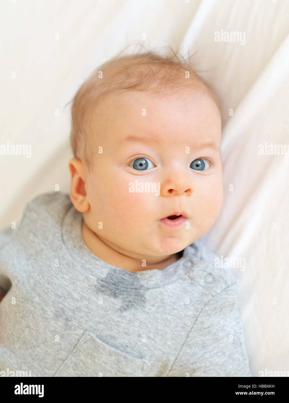 Four months old baby Stock Photo Alamy