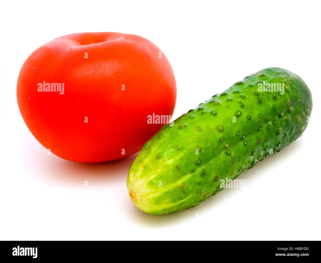 Cucumber And Tomato Stock Photo - Alamy