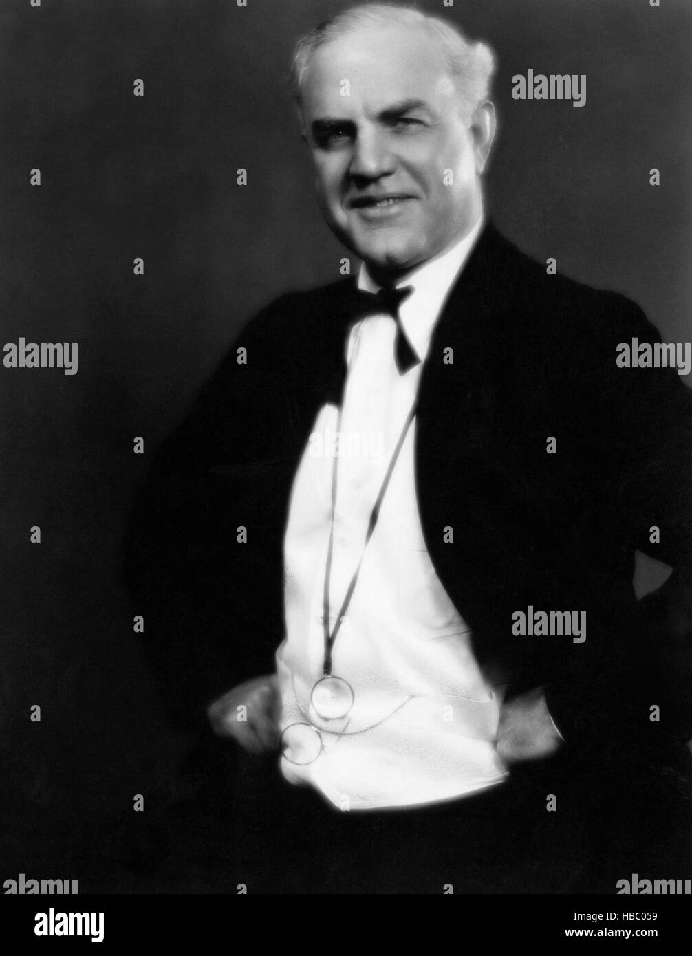 ALIAS THE DEACON, Berton Churchill, photo by Albert Witzel, Hollywood Playhouse, ca. 1928 Stock Photo