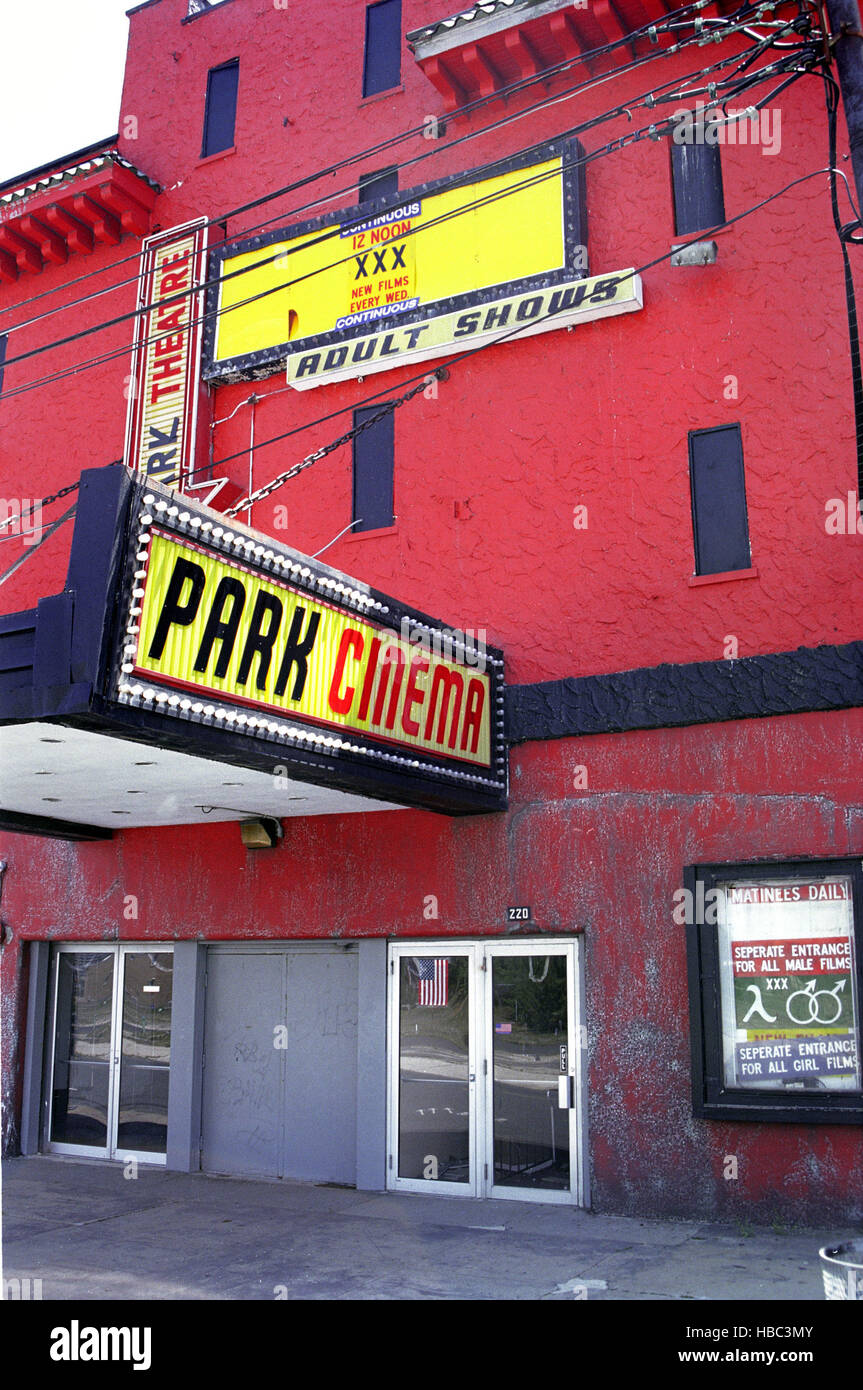 Asbury Park, Park Cinema homosexual XXX adult movie theater, beside