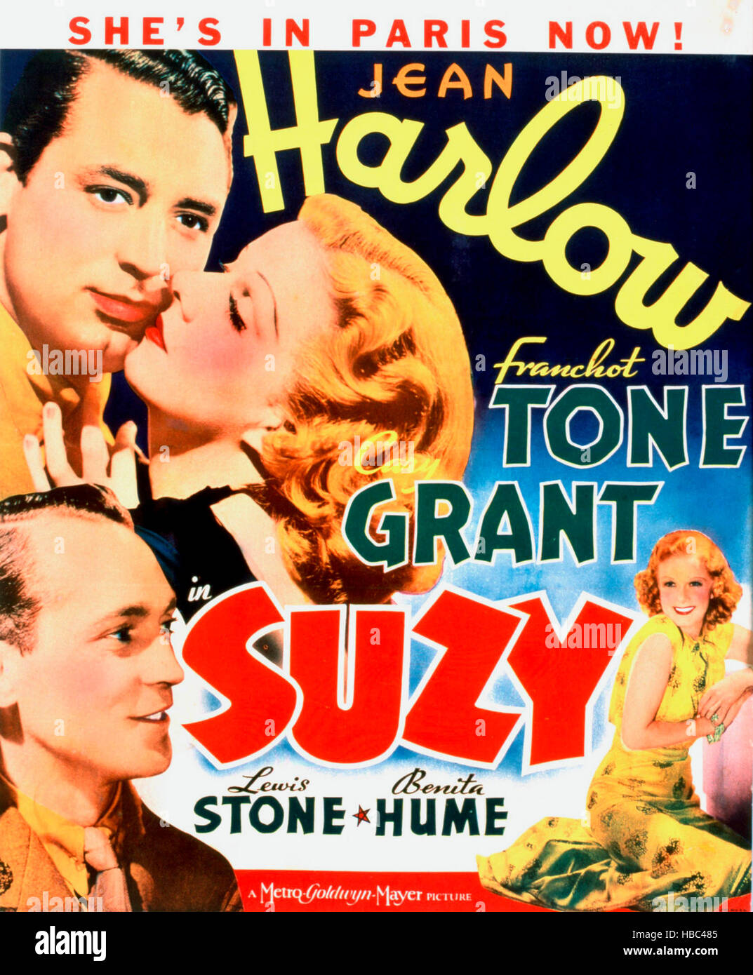 Suzy Top To Bottom Cary Grant Jean Harlow Franchot Tone 1936