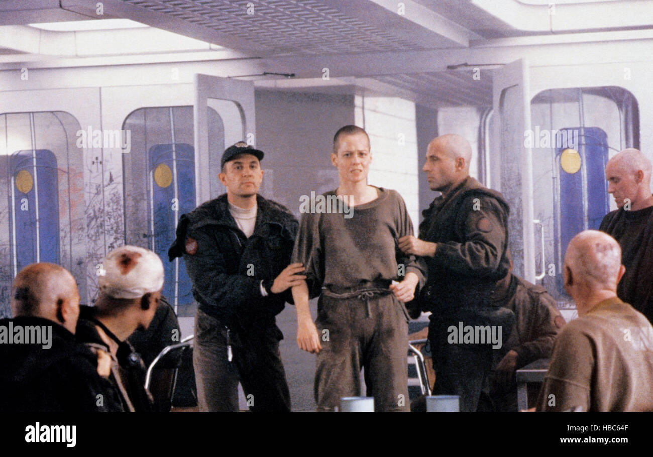 ALIEN 3, Ralph Brown (left), Sigourney Weaver (center), 1992. ©20th ...