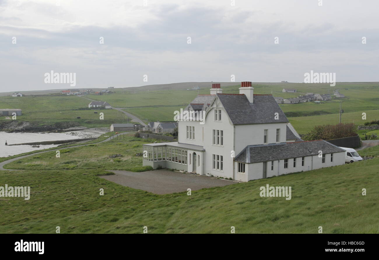 Leagarth House Houbie Fetlar Shetland Scotland June 2014 Stock Photo
