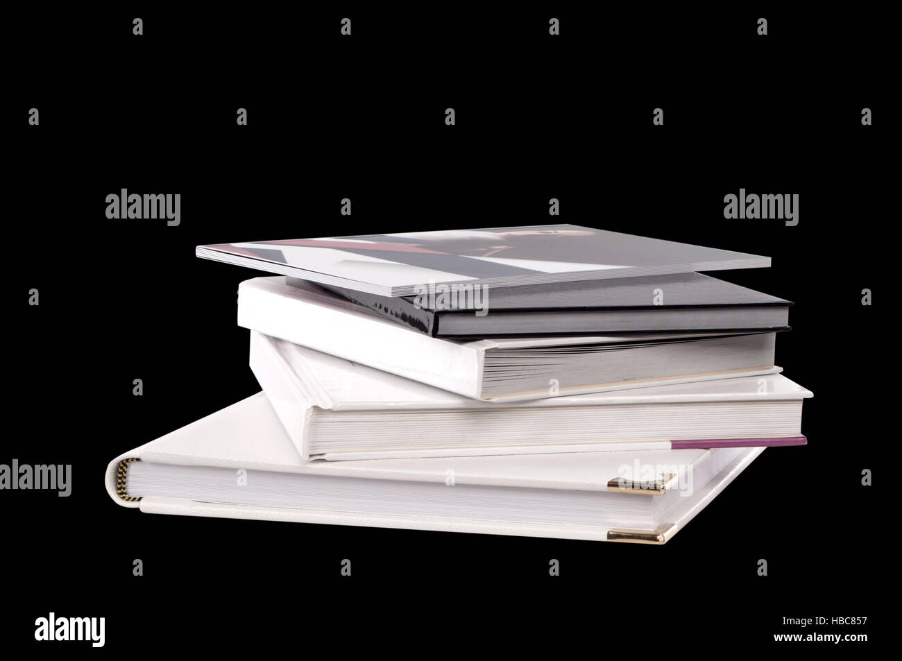 different sizes albums and books Stock Photo Alamy