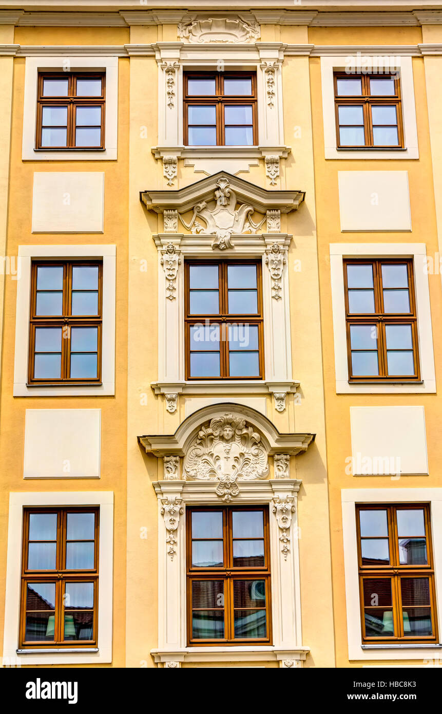 Rebuilt buildings in Dresden Stock Photo Alamy