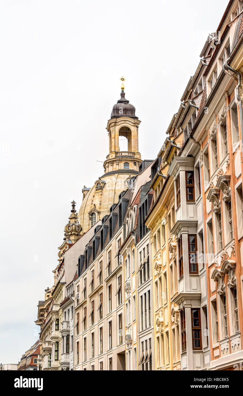 Rebuilt buildings in Dresden Stock Photo Alamy