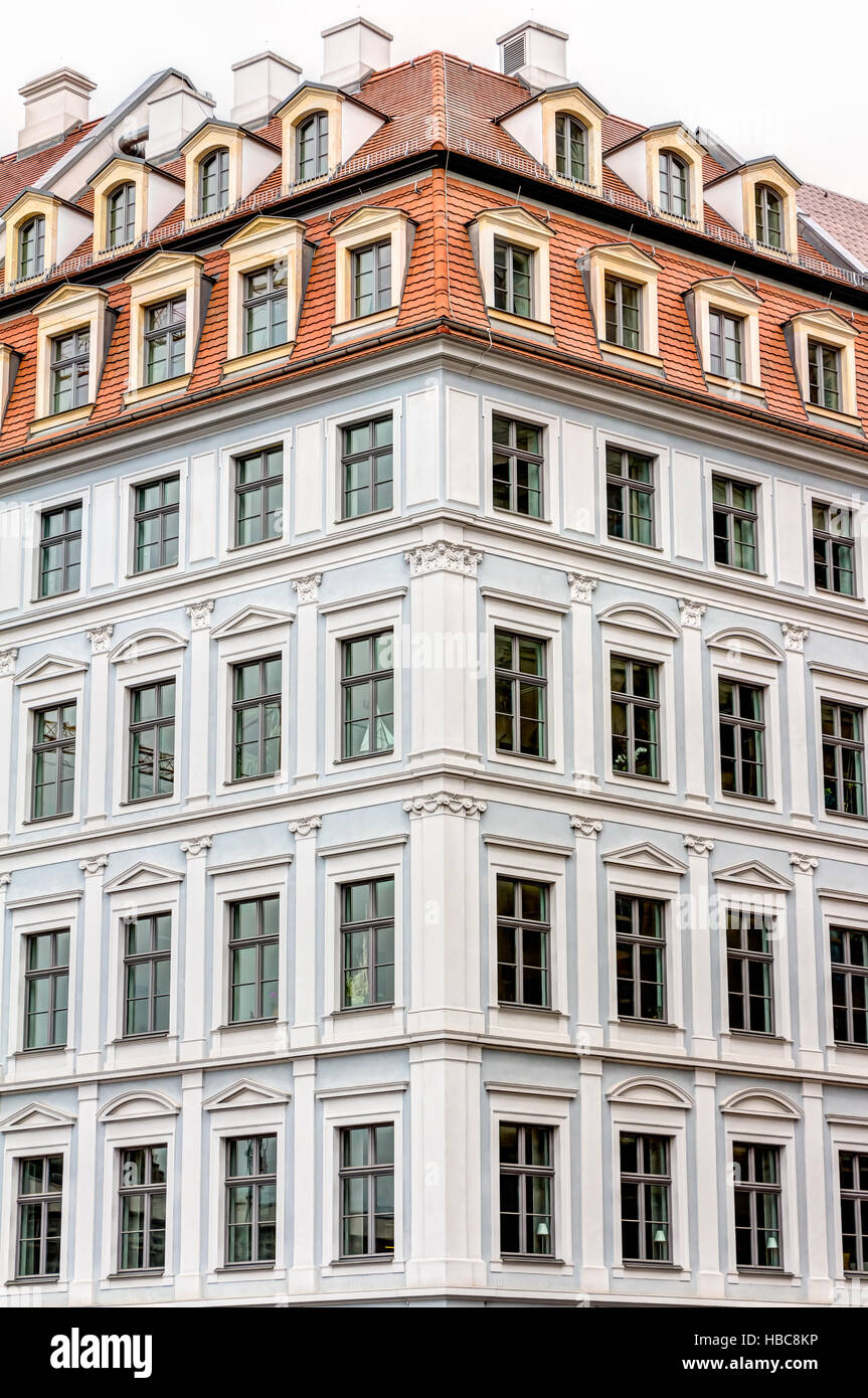 Rebuilt buildings in Dresden Stock Photo Alamy