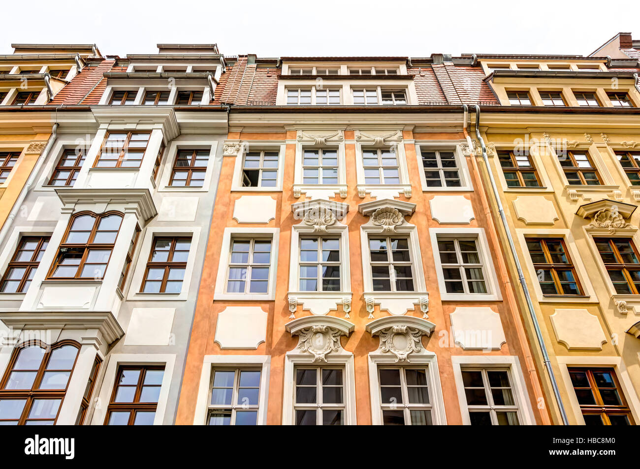 Rebuilt buildings in Dresden Stock Photo Alamy