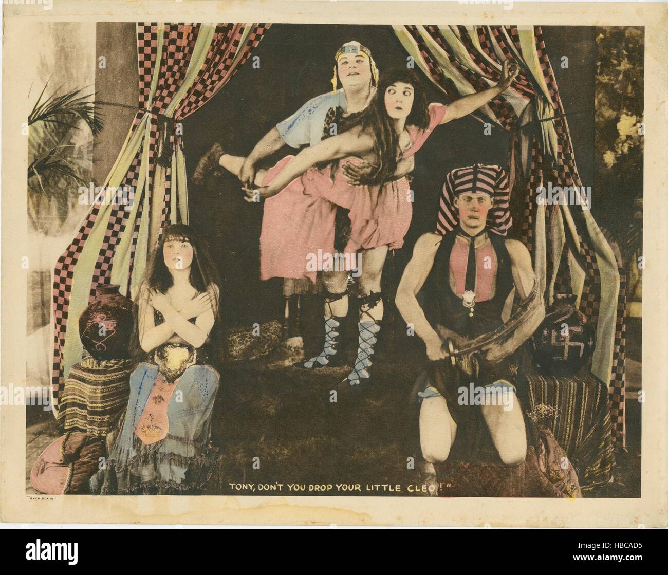 BACK STAGE, lobbycard, Roscoe 'Fatty' Arbuckle, Buster Keaton, 1919