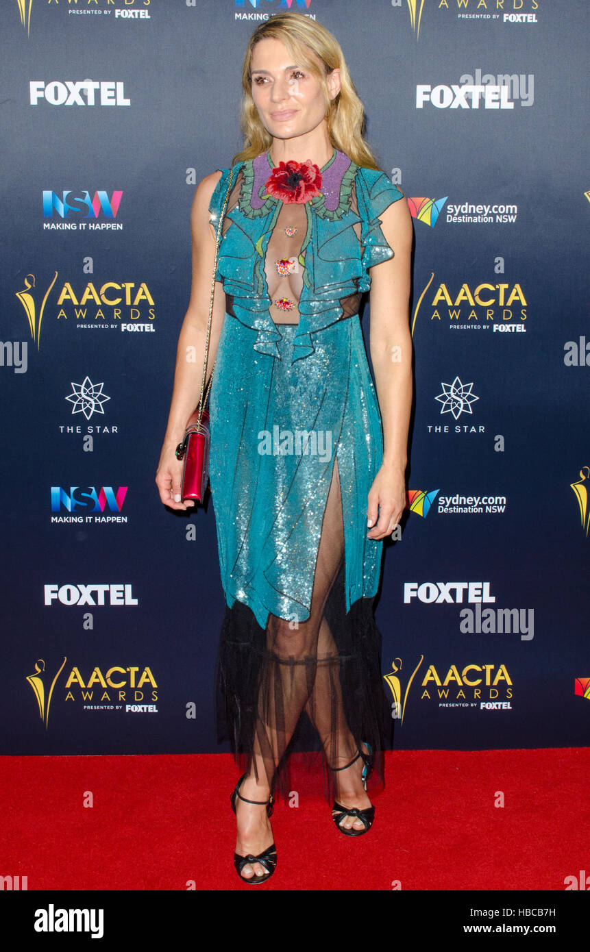Sydney, Australia, 5th December 2016:  Celebrities and VIP’s pose on the red carpet during the 6th AACTA Awards Industry Luncheon which took place at the Star in Sydney. Pictured is Danielle Cormack Credit:  mjmediabox / Alamy Live News Stock Photo