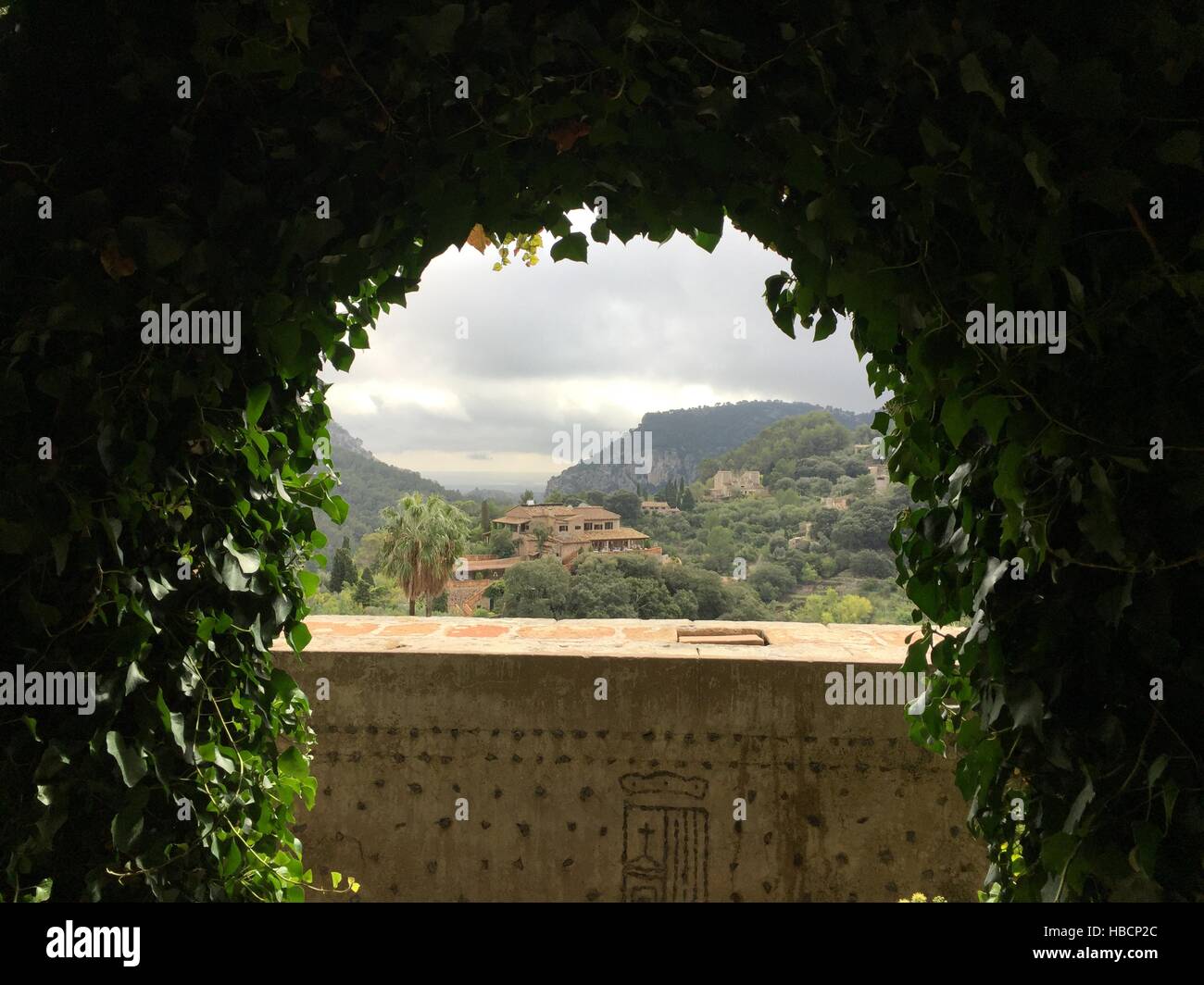 Valldemossa, Spain. 23rd Oct, 2016. View from the terrace of the monastery cell which the couple George Sand and Frédéric Chopin rented in Valldemossa, Spain, 23 October 2016. © dpa/Alamy Live News Stock Photo