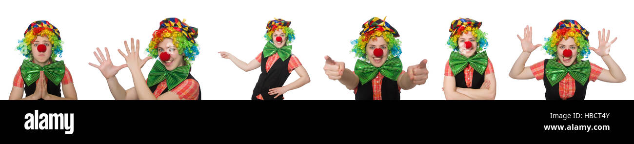 Smiling clown style woman hi-res stock photography and images - Alamy