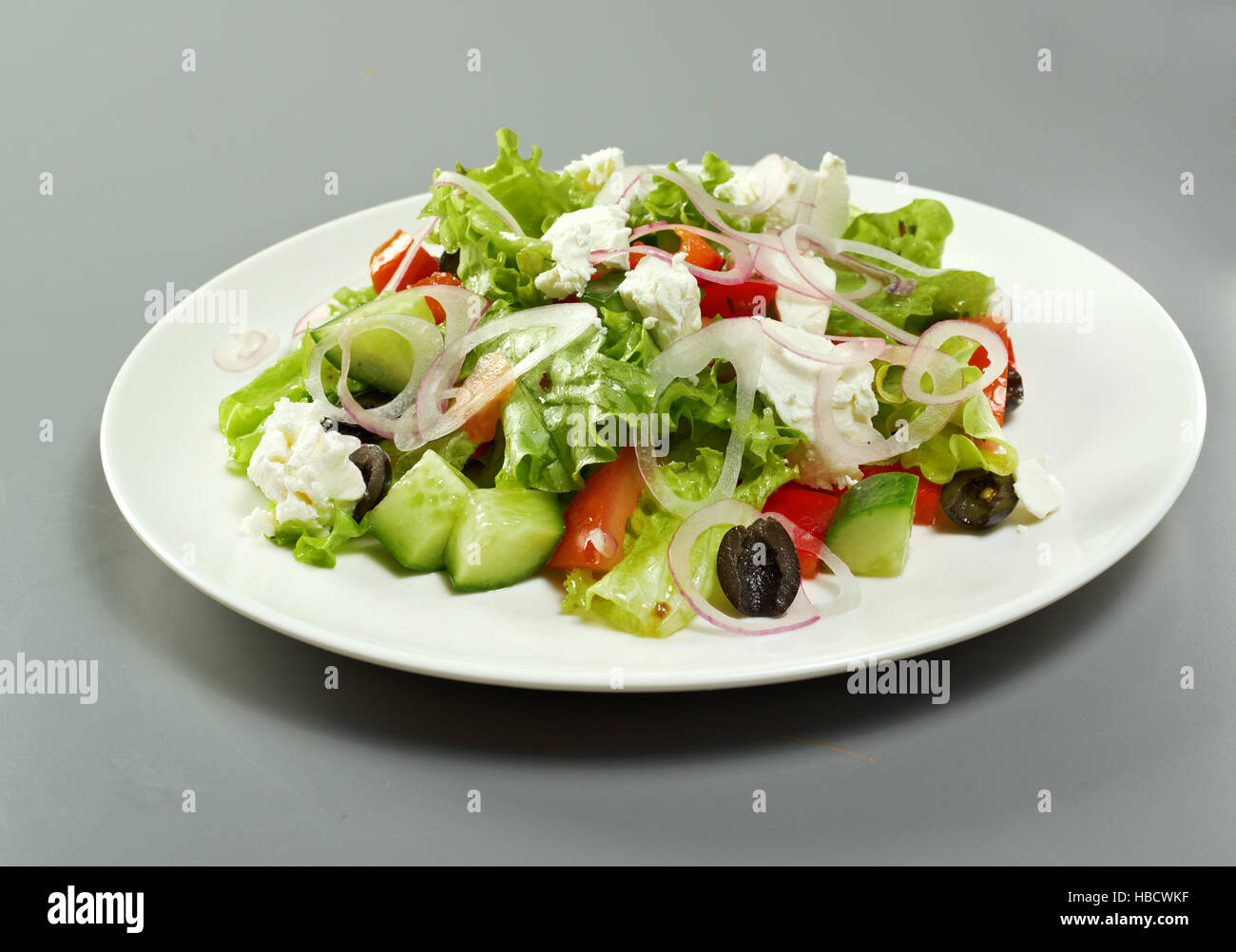 Italian salad Mediterranean-style Stock Photo