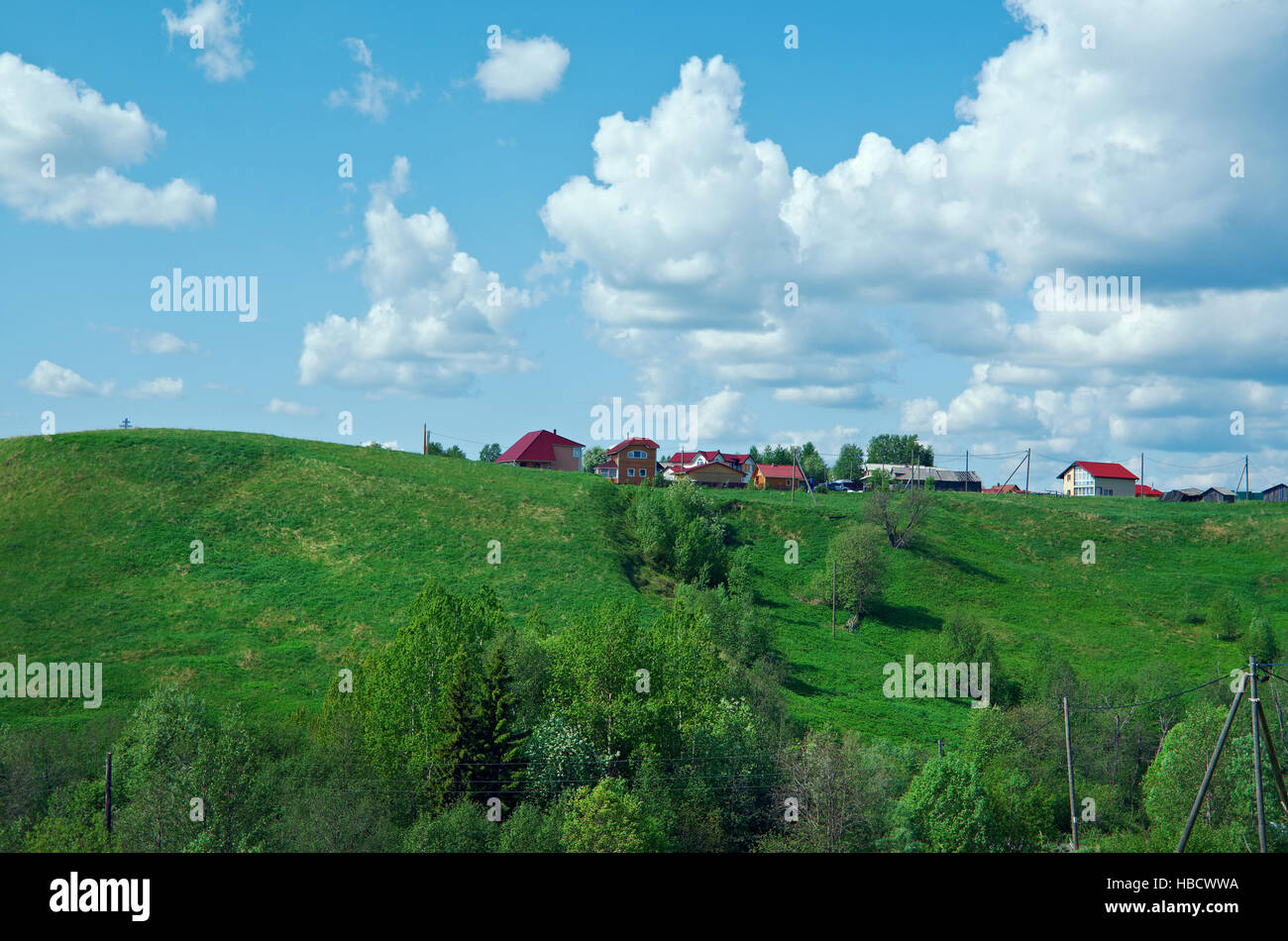 North Russian village Stock Photo - Alamy