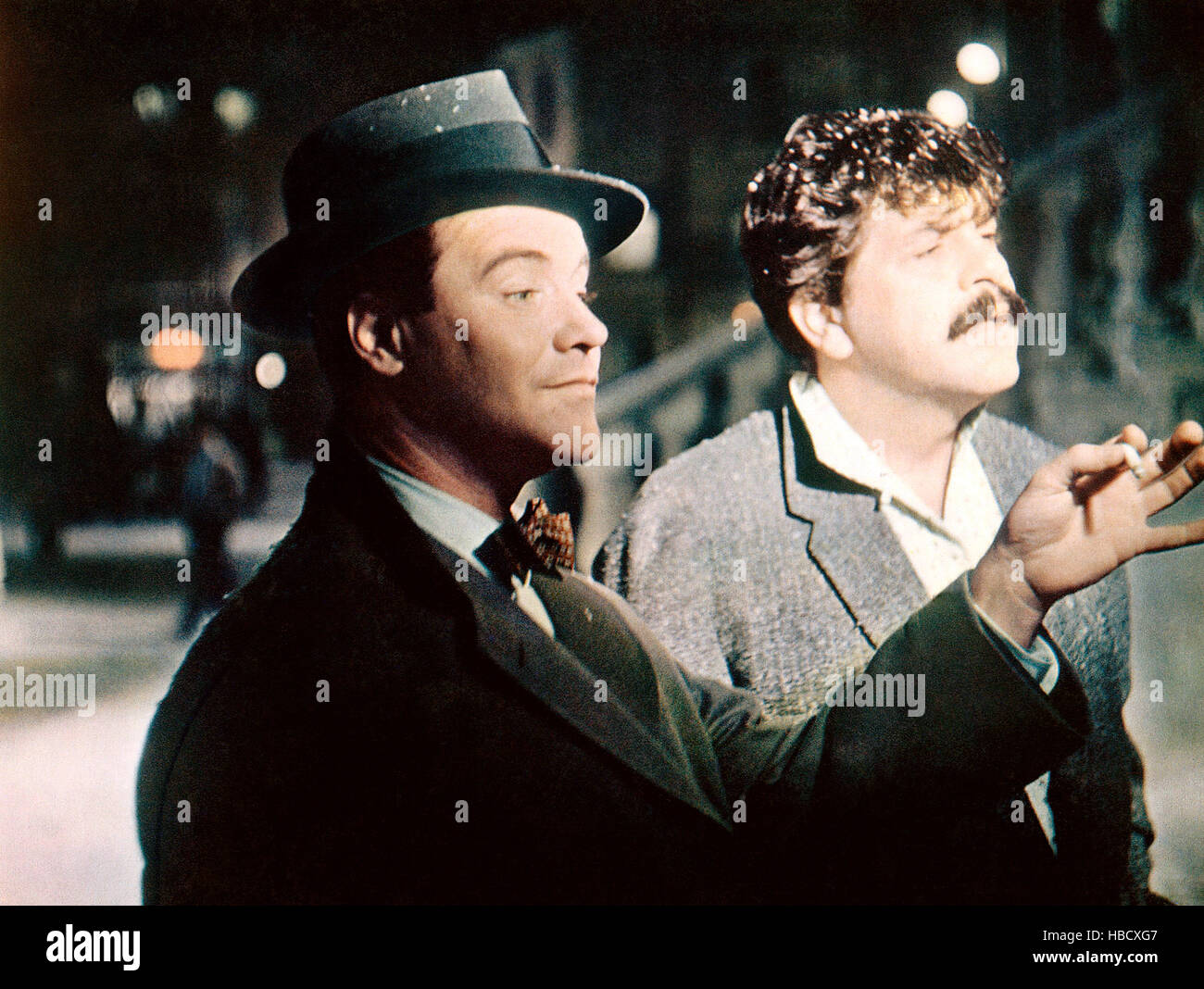 BELL, BOOK AND CANDLE, from left Jack Lemmon, Ernie Kovacs, 1958 Stock