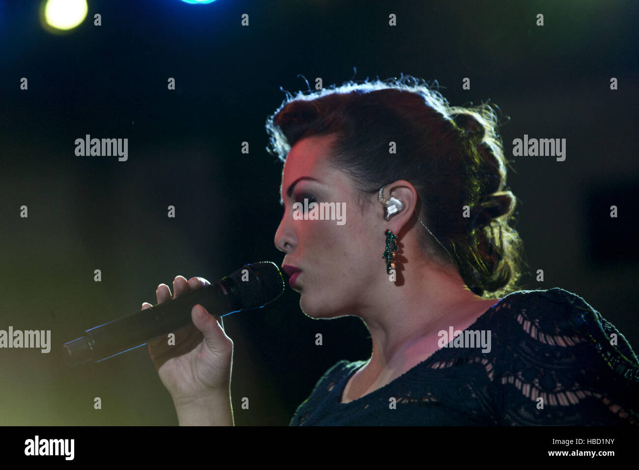 Elbjazz Festival 2012 - Caro Emerald Stock Photo