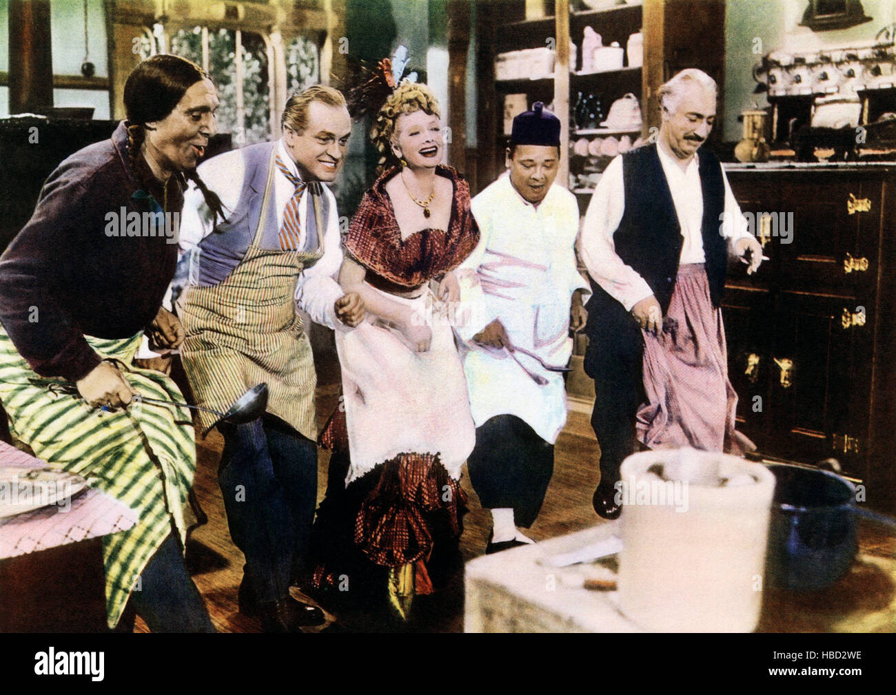 FANCY PANTS, from left Joseph Vitale, Bob Hope, Lucille Ball, Joe Wong