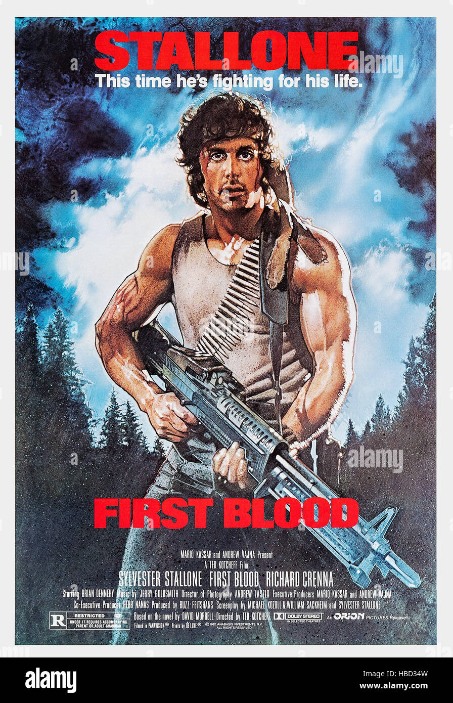 FIRST BLOOD, (aka RAMBO: FIRST BLOOD), Sylvester Stallone, 1982, (c ...