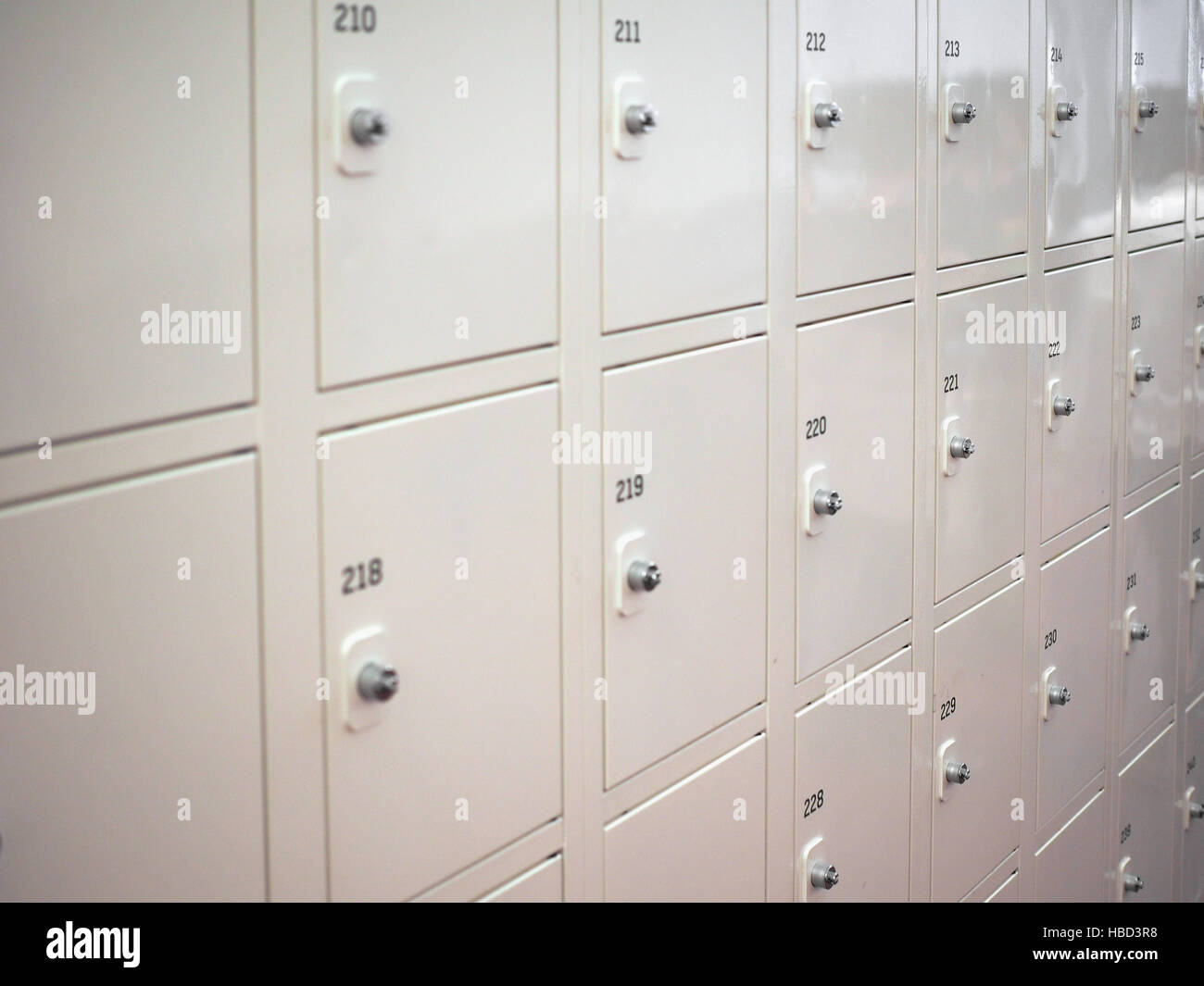 Many Locker cabinets Stock Photo