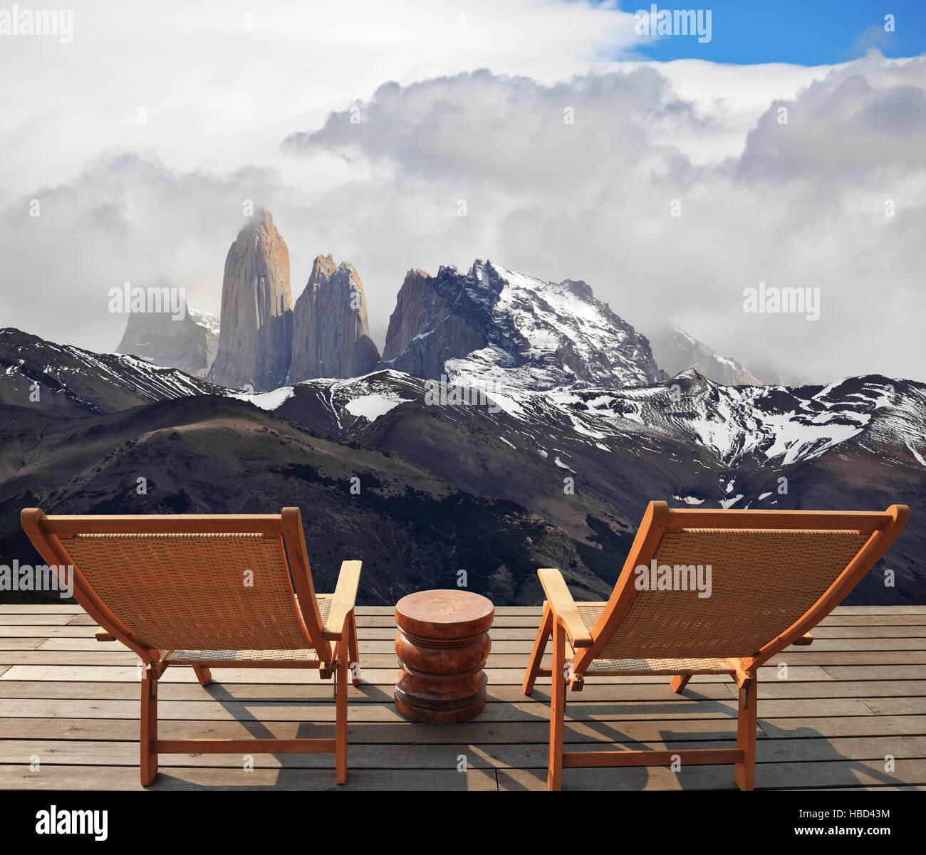 Deck chairs two hi-res stock photography and images - Alamy