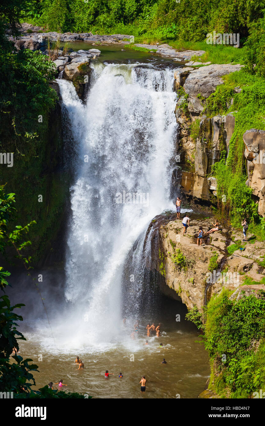 Tegenungan Waterfall - Bali island Indonesia Stock Photo