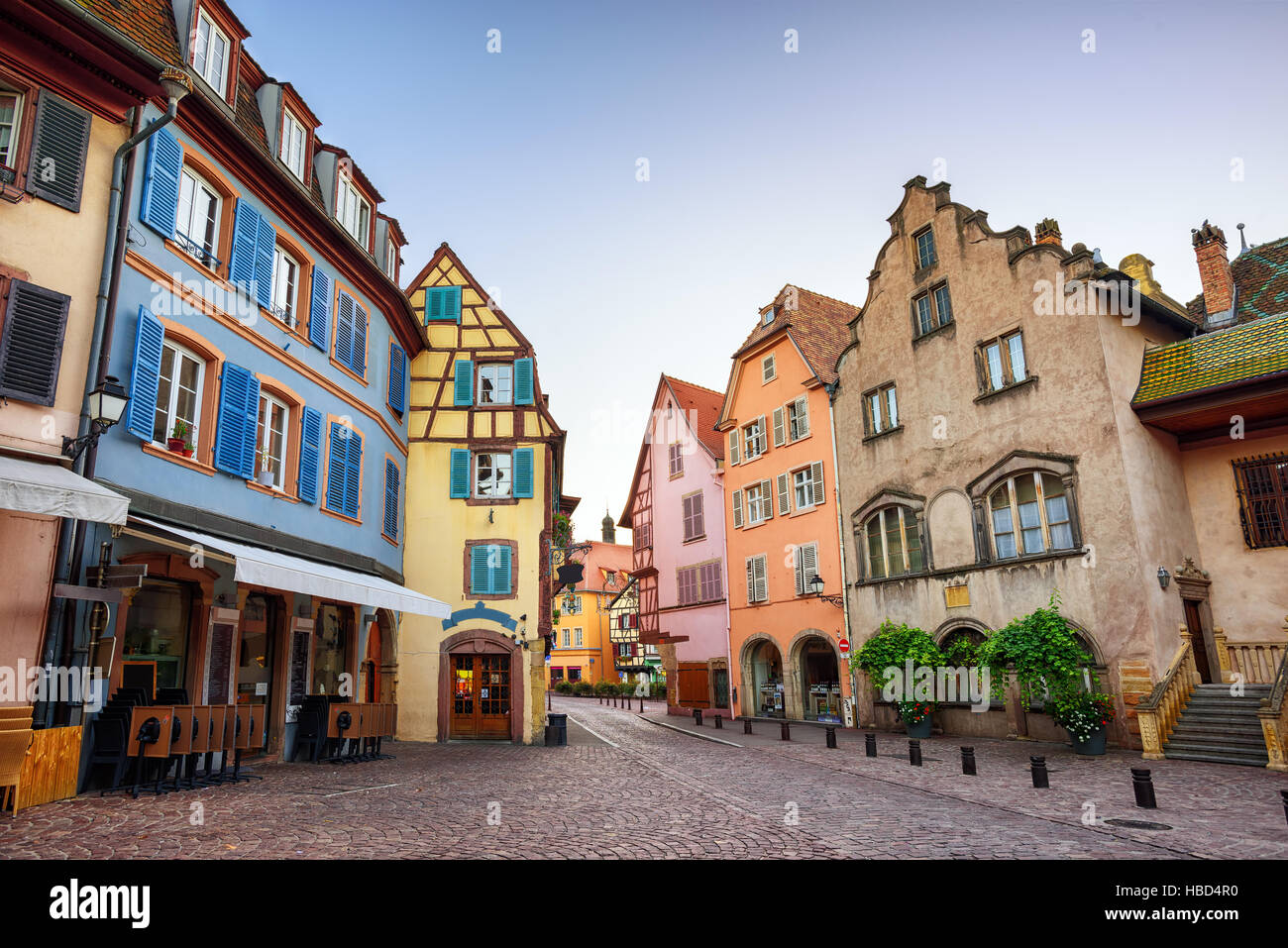 Colorful houses in Colmar, France Stock Photo