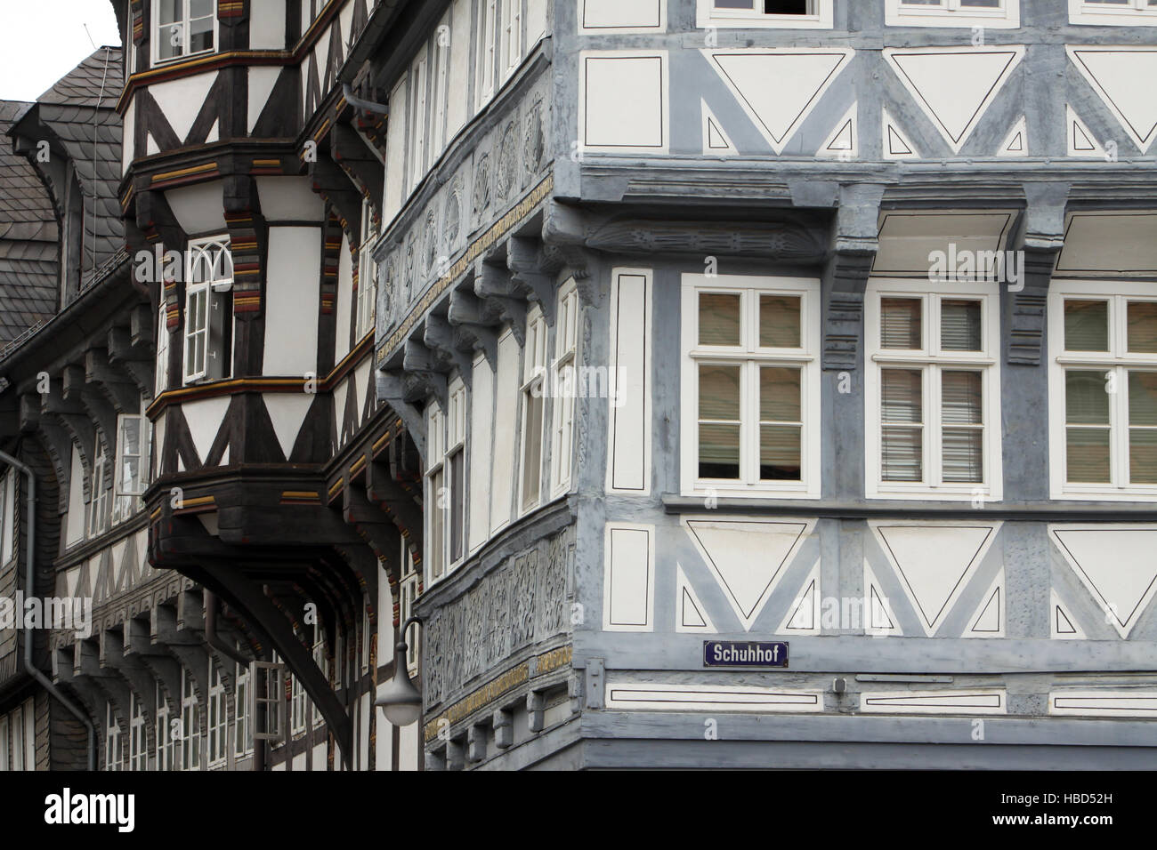 Fachwerkhaus in der historischen Altstadt Stock Photo
