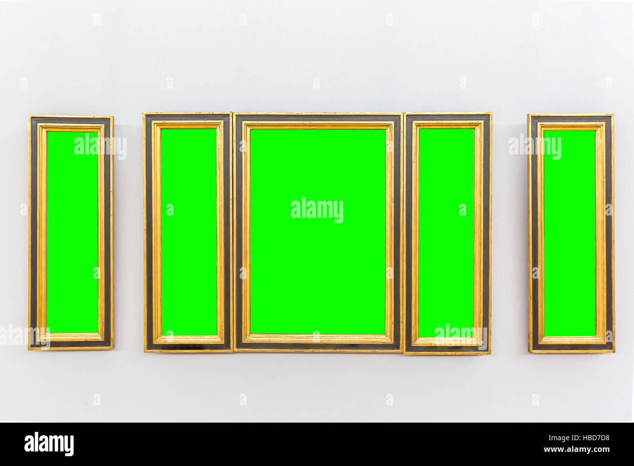Set of golden vintage frame Stock Photo - Alamy