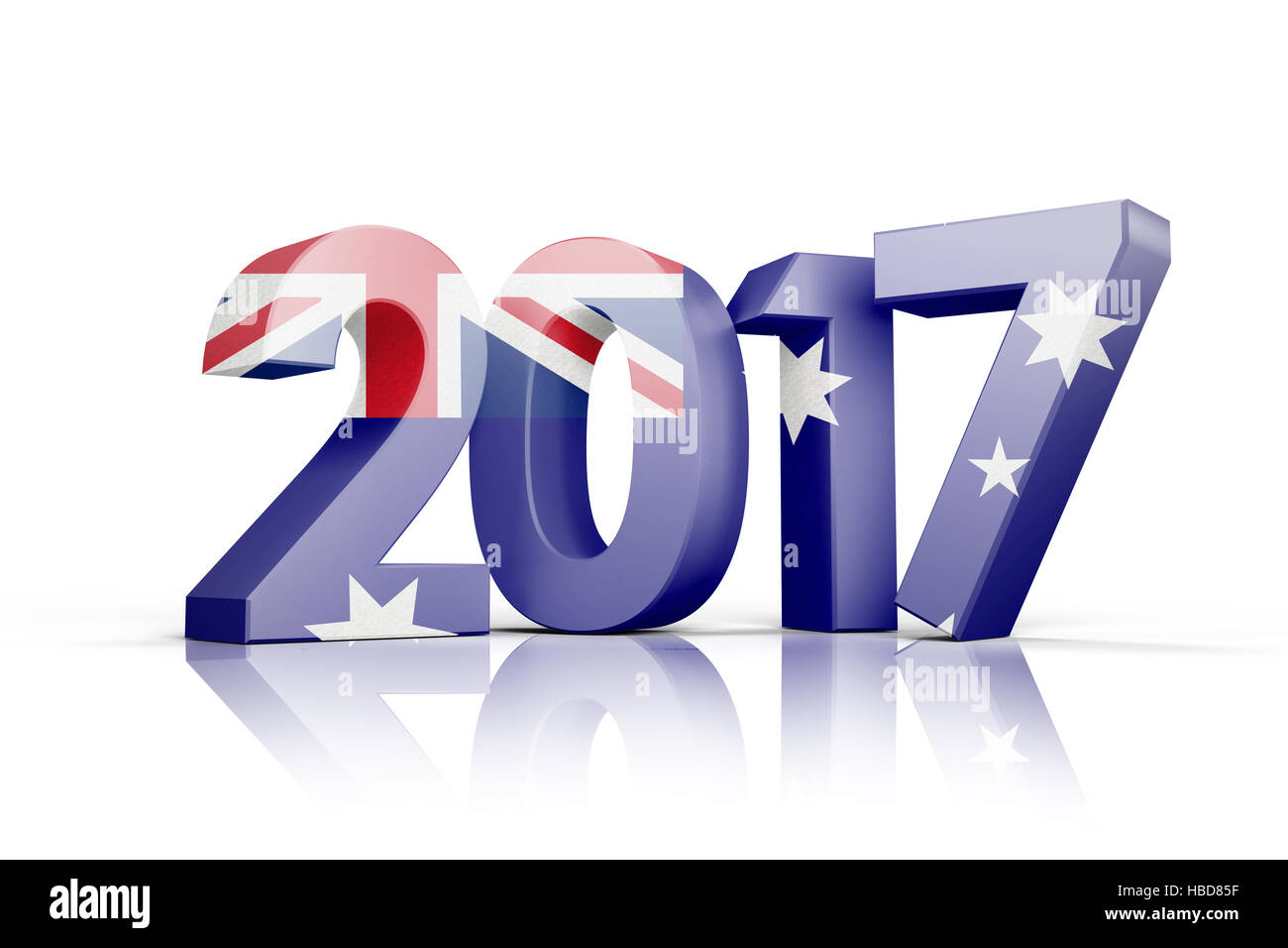 Composite image of australia national flag Stock Photo