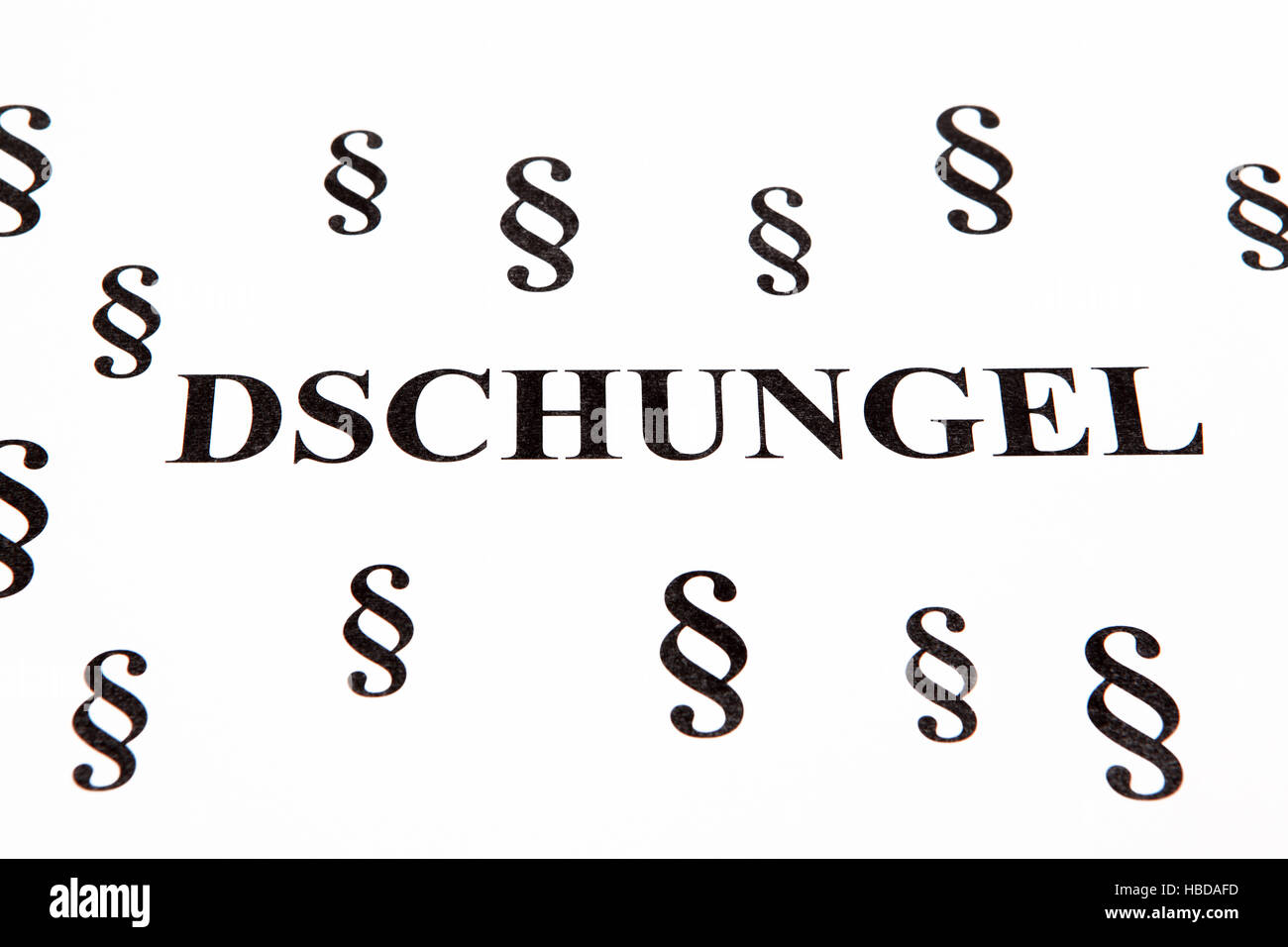 paragraphs jungle Stock Photo