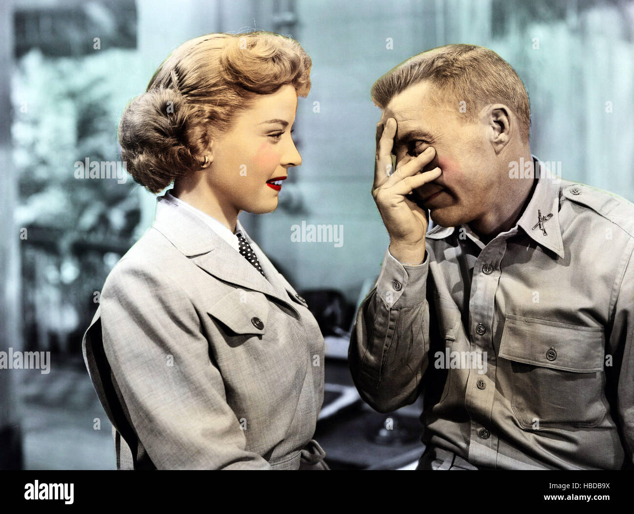 DOWN AMONG THE SHELTERING PALMS, from left Gloria DeHaven, David Wayne