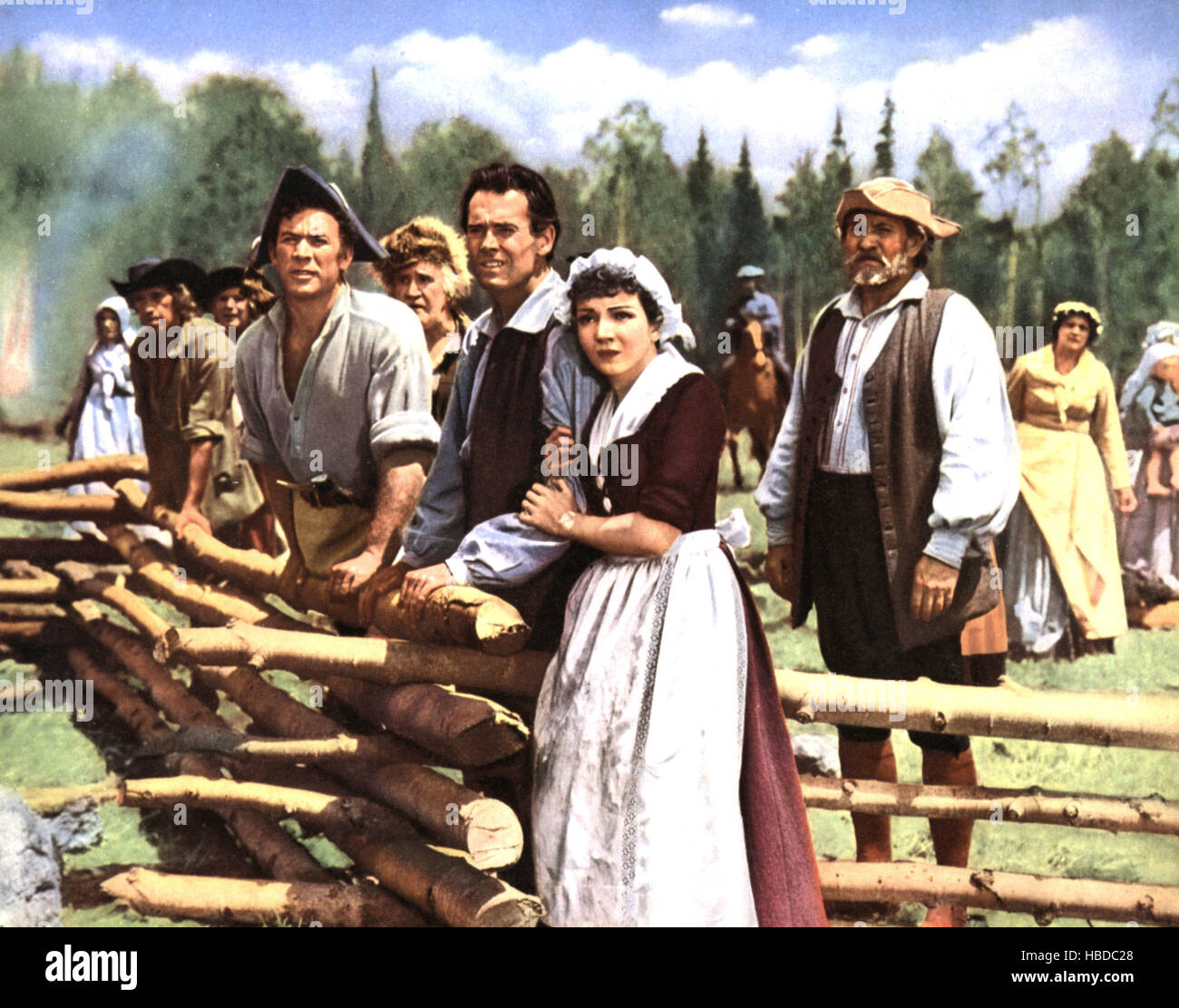 DRUMS ALONG THE MOHAWK, Ward Bond, Francis Ford, Henry Fonda, Claudette