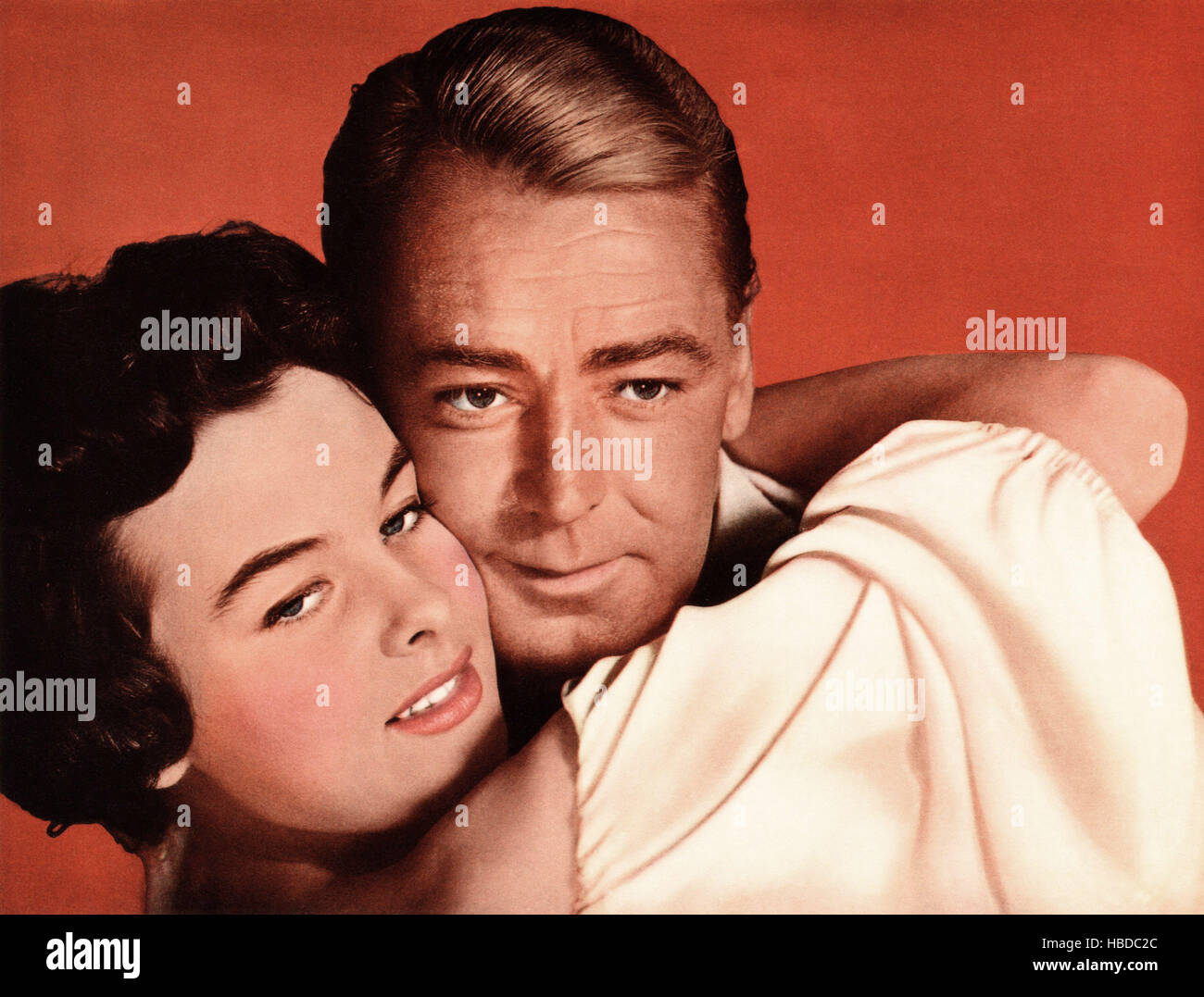 DRUM BEAT, from left Audrey Dalton, Alan Ladd, 1954 Stock Photo Alamy