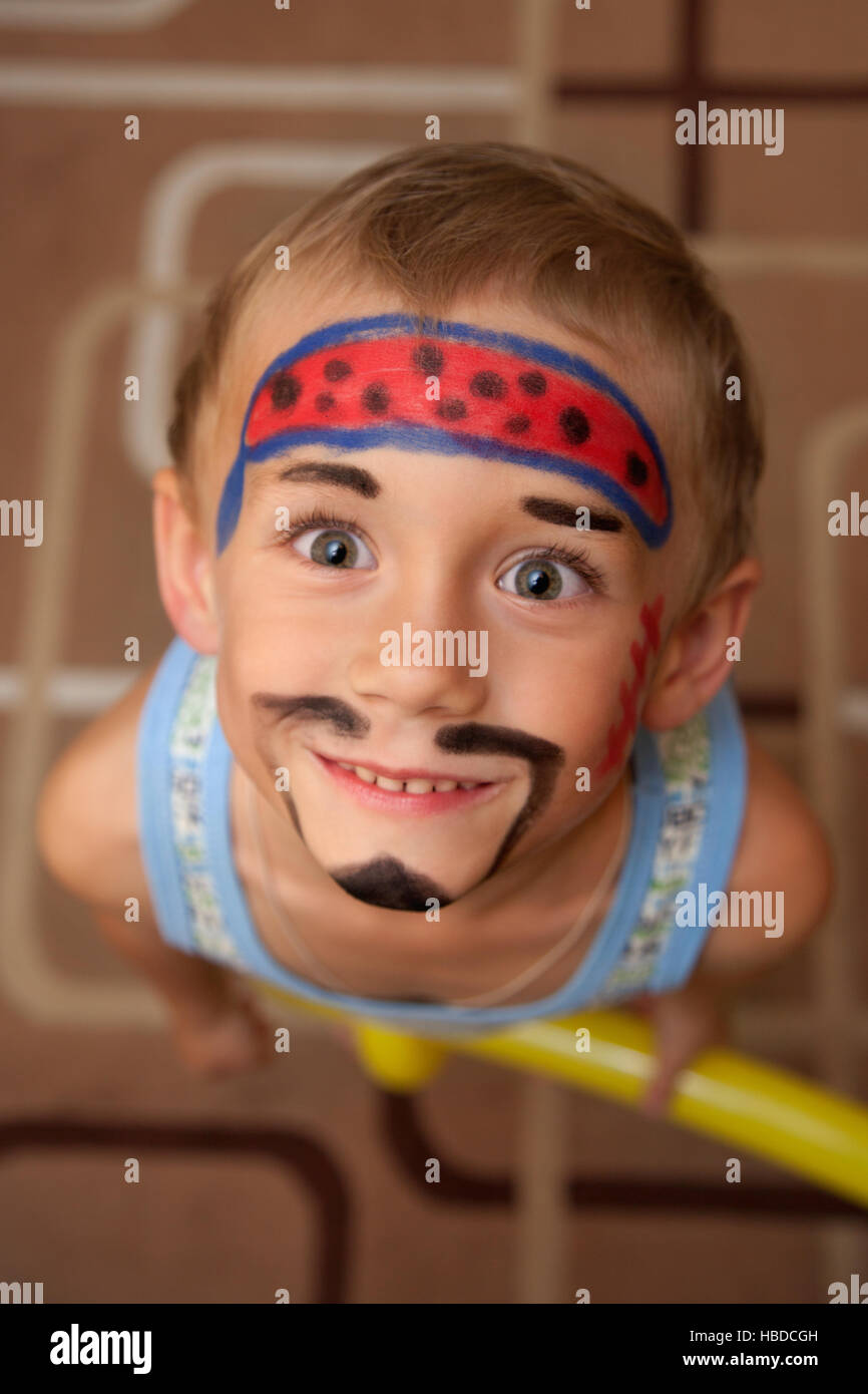 The boy is crying Stock Photo