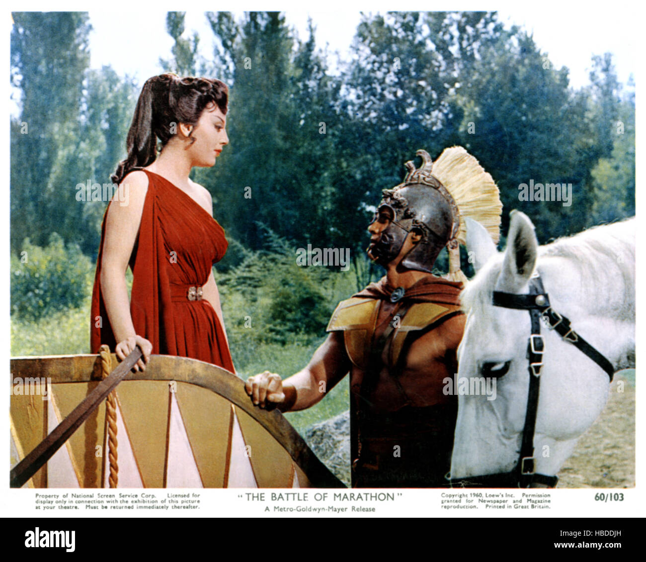 THE GIANT OF MARATHON, (aka, LA BATTAGLIA DI MARATONA), Daniela Rocca, Steve Reeves, 1959 Stock
