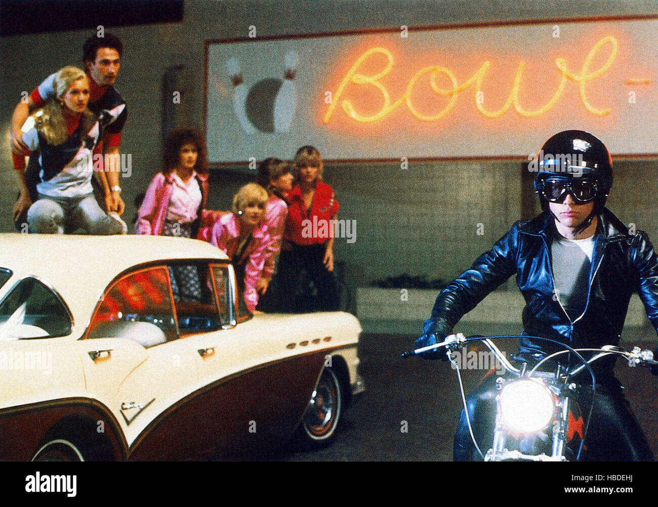 GREASE 2, in pink from left Maureen Teefy, Lorna Luft. Alison Price