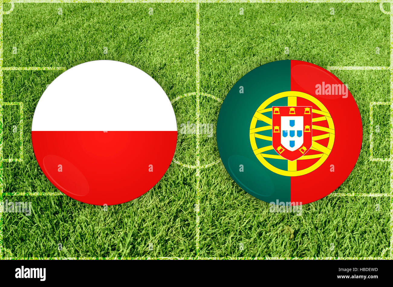 Poland vs Portugal Stock Photo Alamy
