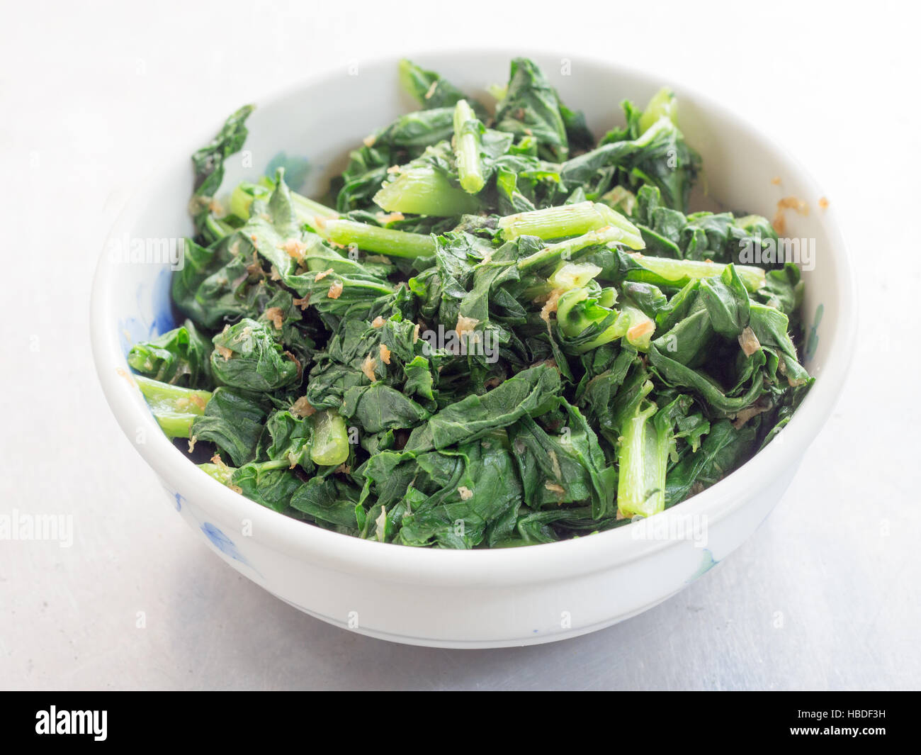 Japanese cuisine, fried leaves of Japanese radish called Daikon Stock