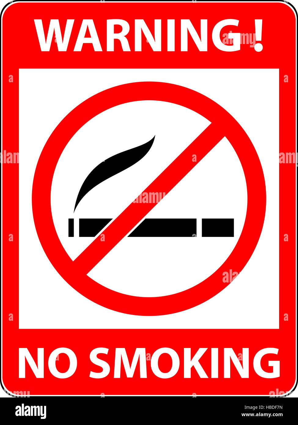 No smoking, cigarette prohibited symbol. Stock Photo
