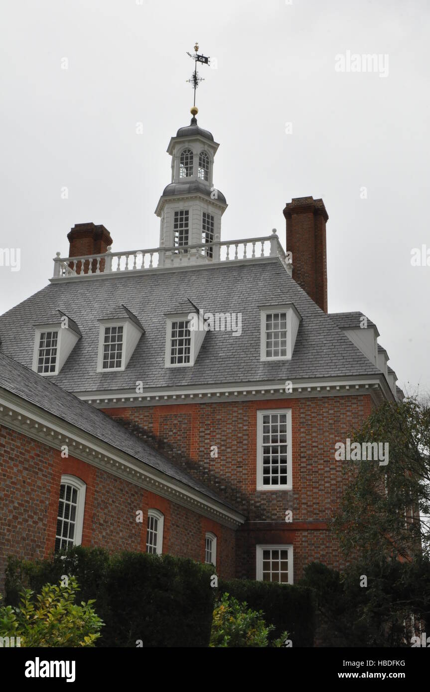 Governors Palace in Williamsburg, Virginia Stock Photo