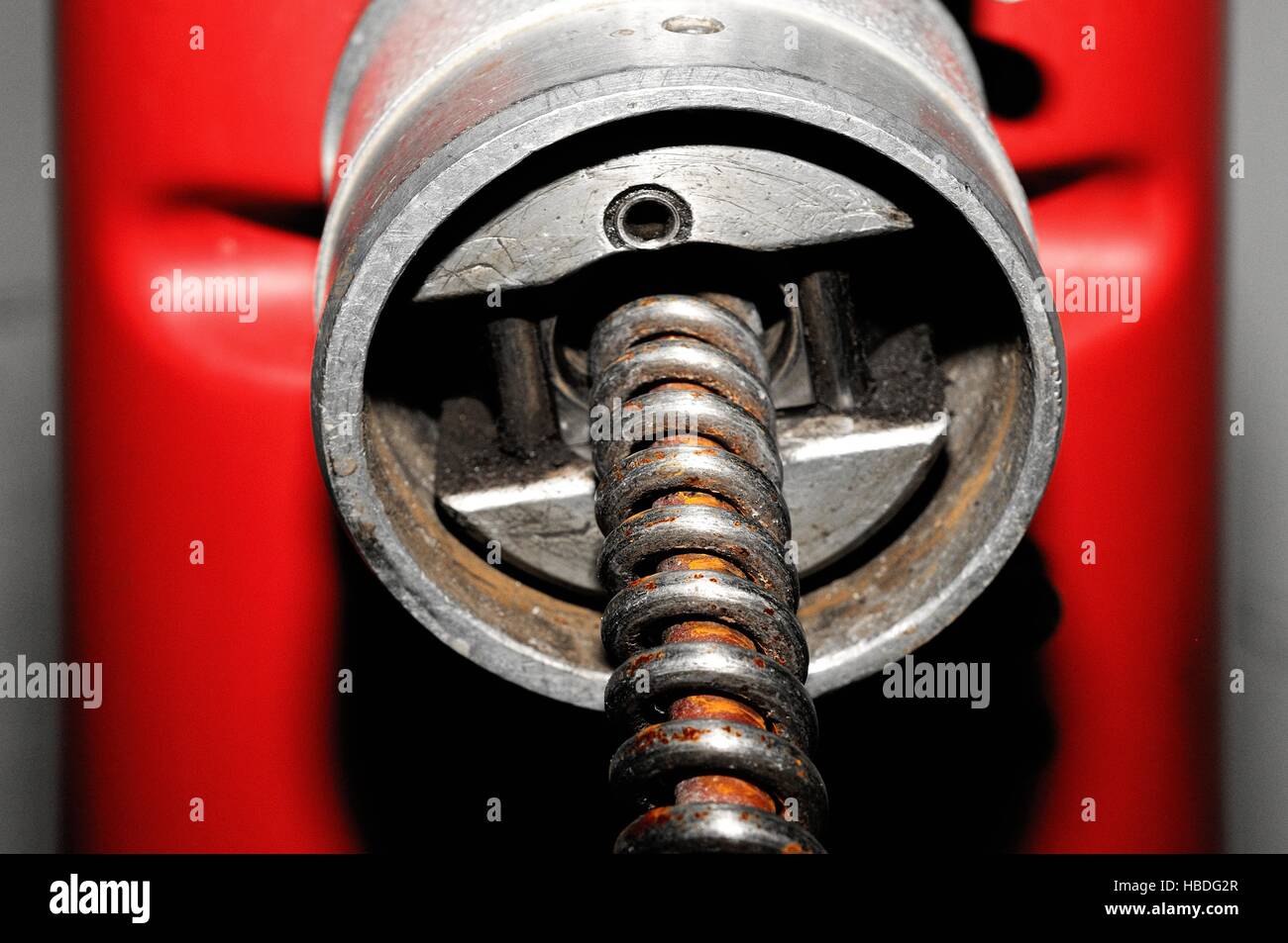 Pipe cleaning machine with hose Stock Photo Alamy