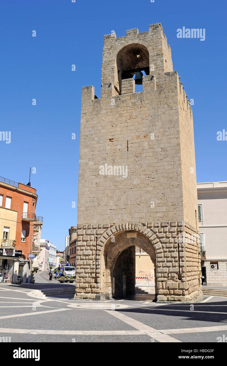 Mariano tower, Oristano, Sardinia, Italy, Europe Stock Photo