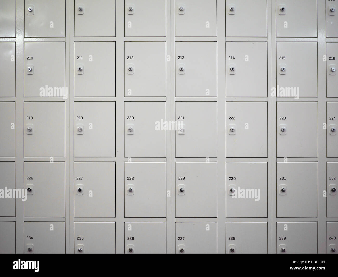 Many Locker cabinets Stock Photo