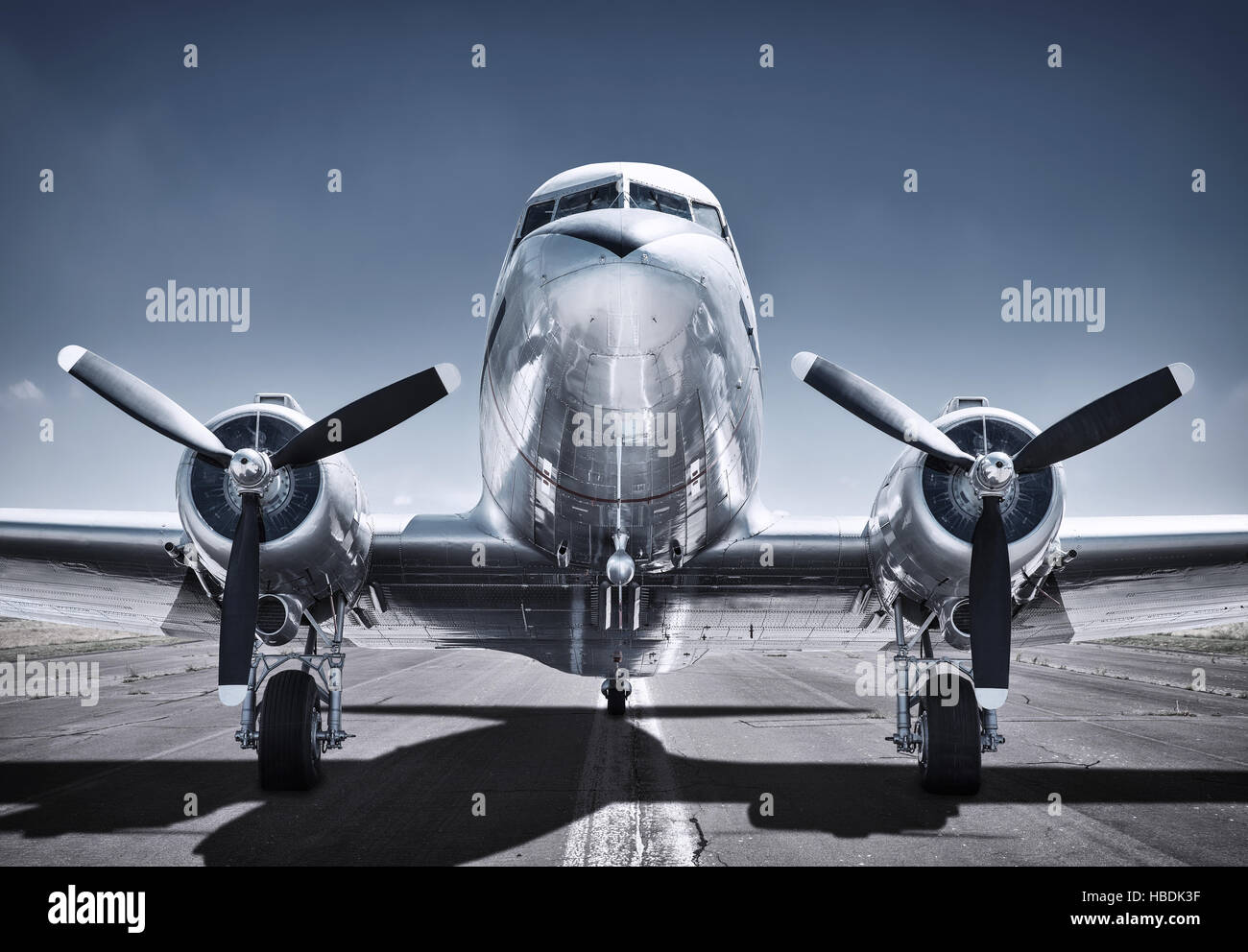 airplane on a runway Stock Photo - Alamy