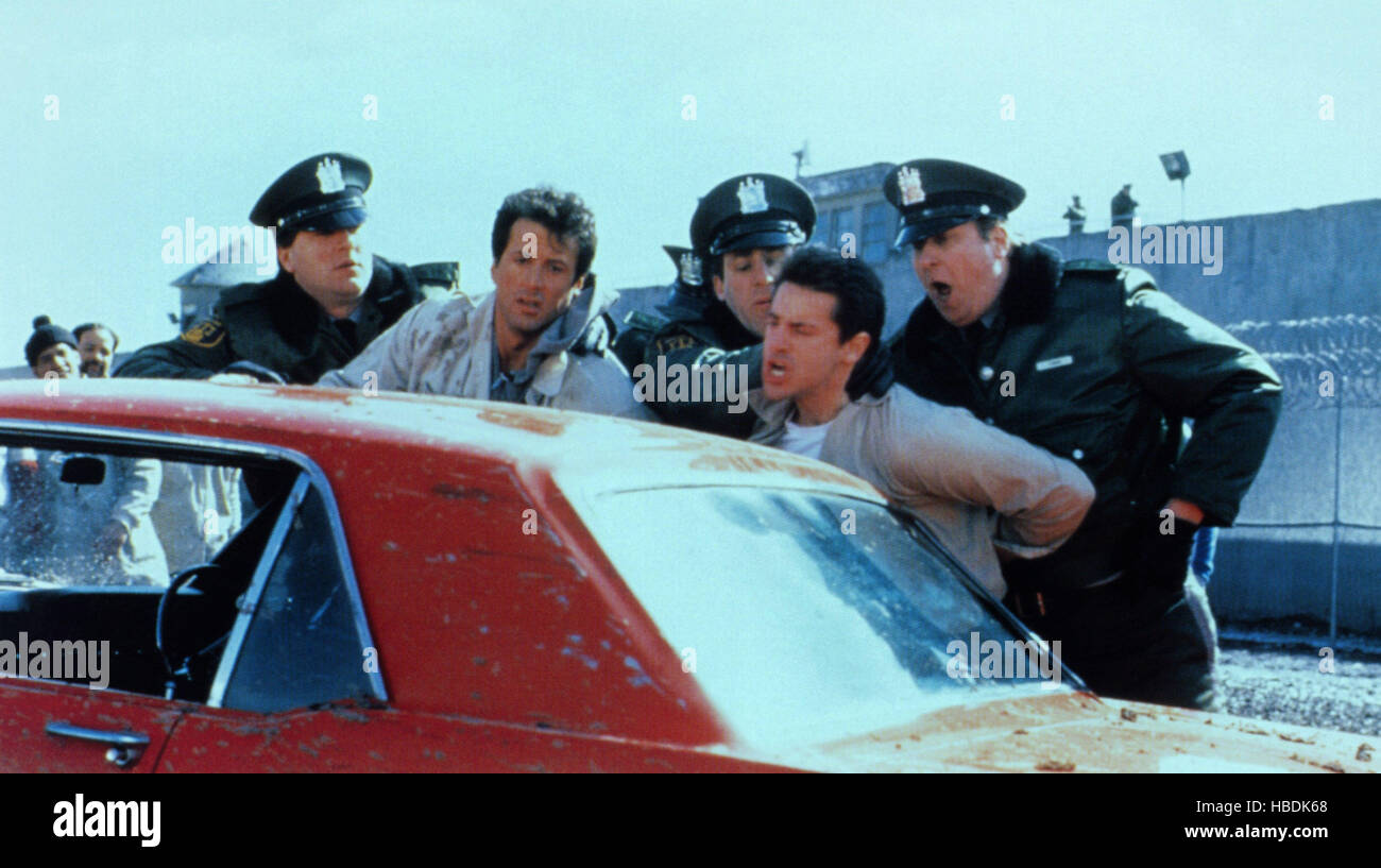 LOCK UP, in custody from left: Sylvester Stallone, Sonny Landham, 1989, ©  TriStar/courtesy Everett Collection Stock Photo - Alamy