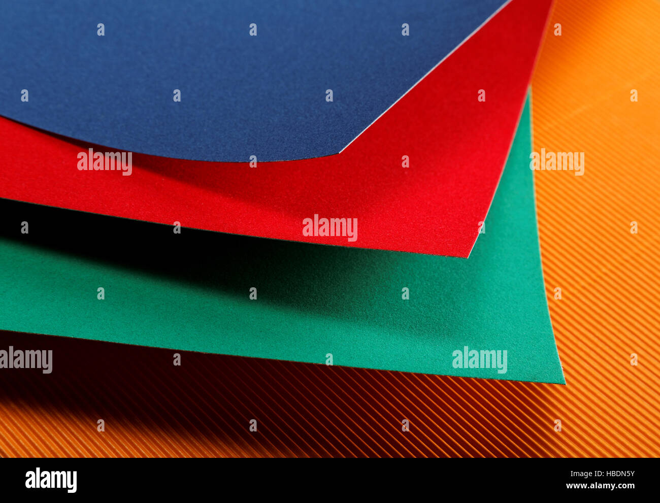 colored sheets of paper closeup Stock Photo Alamy