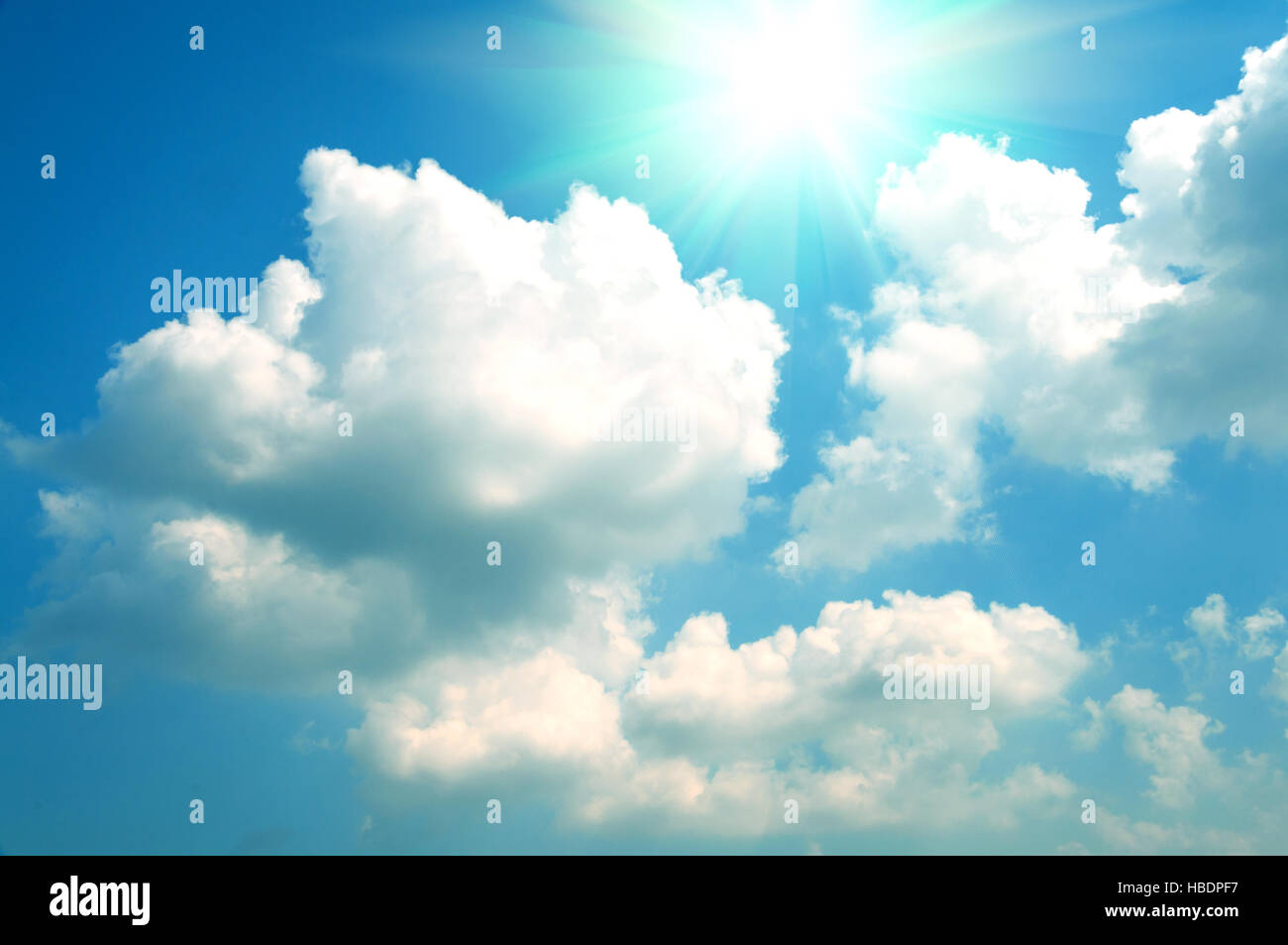 Abstract background of blue sky and clouds Stock Photo - Alamy