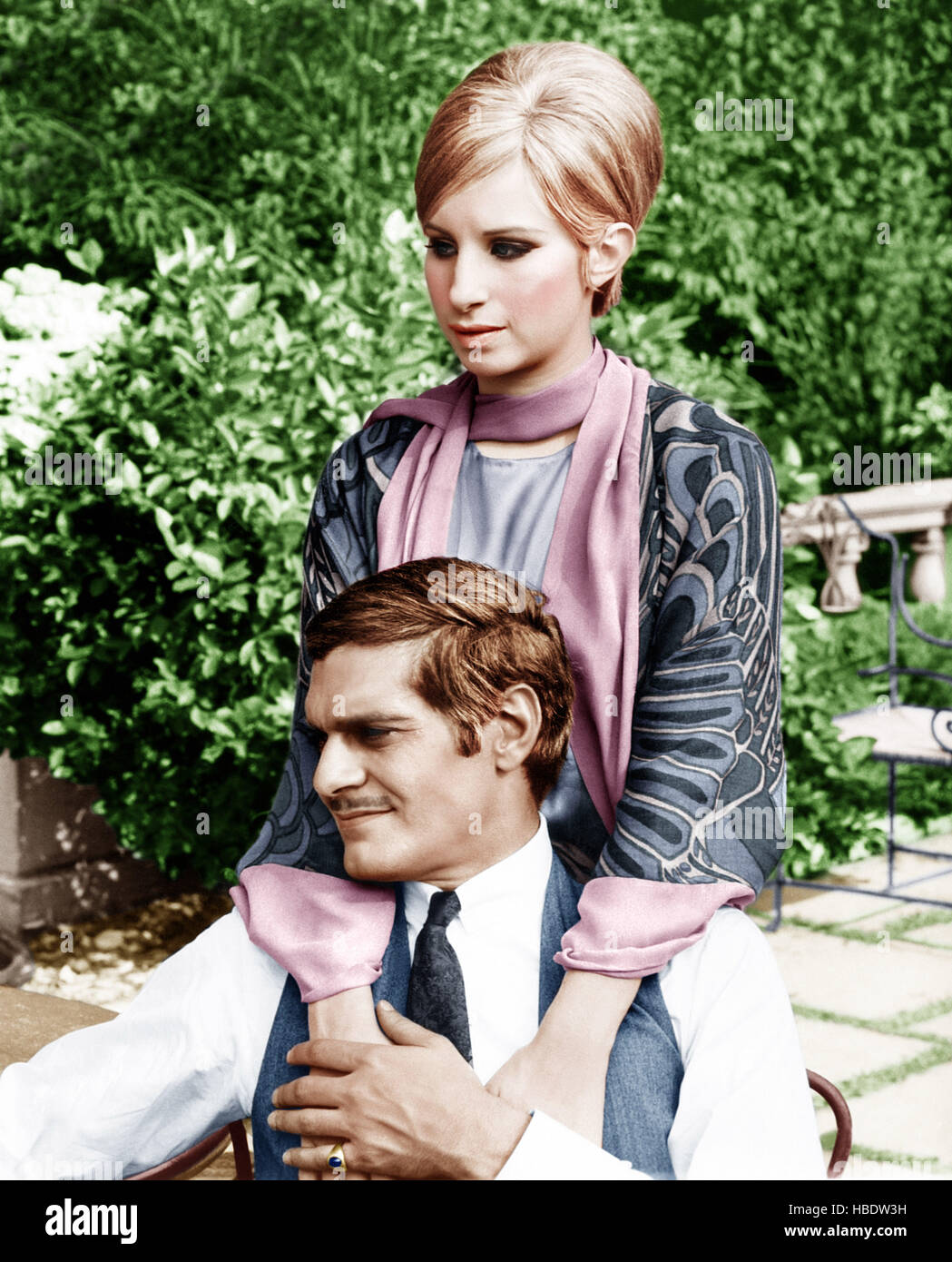 FUNNY GIRL, Omar Sharif, Barbra Streisand, 1968 Stock Photo Alamy